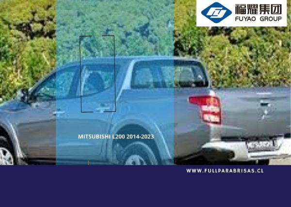 vidrio de puerta trasera izquierda verde Mitsubishi L200 4 puertas pickup 2014-2020