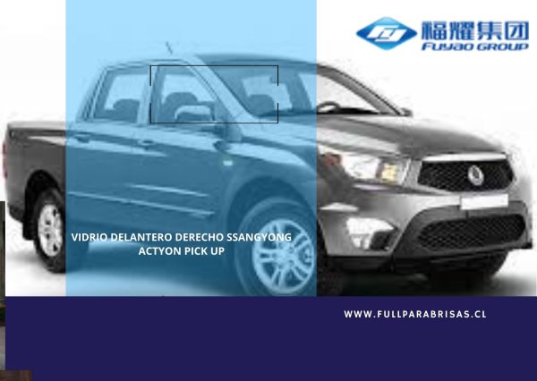 vidrio de puerta delantera derecha verde Ssang Yong Actyon 2004-2020