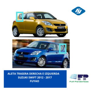 ALETA TRASERA DERECHA E IZQUIERDA SUZUKI SWIFT 2012-2017