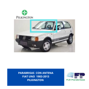 Parabrisas Con Antena  Fiat Uno 1983-2013