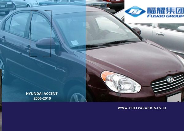 VIDRIO PUERTA DELANTERA DERECHA HYUNDAI ACCENT 2006-2010 FUYAO