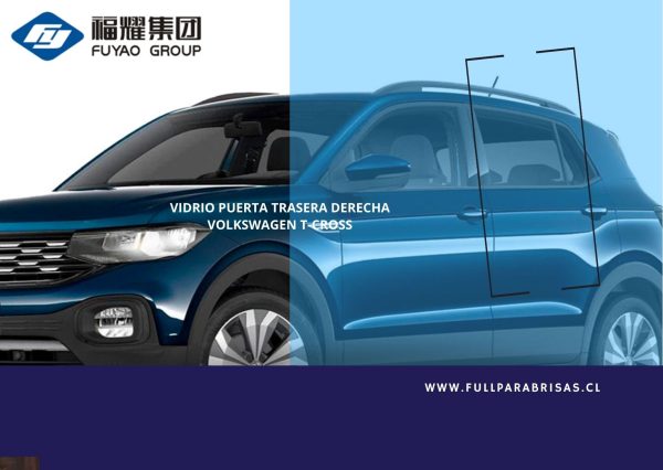 VIDRIO PUERTA TRASERA IZQUIERDA VOLKSWAGEN T-CROSS FUYAO