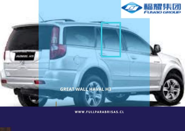 VIDRIO PUERTA TRASERA DERECHA PRIVACY GREAT WALL HAVAL H3 2003-2018 FUYAO