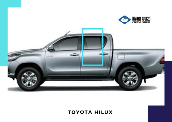 VIDRIO PUERTA TRASERA IZQUIERDA TOYOTA HILUX 2016 PRIVACE FUYAO