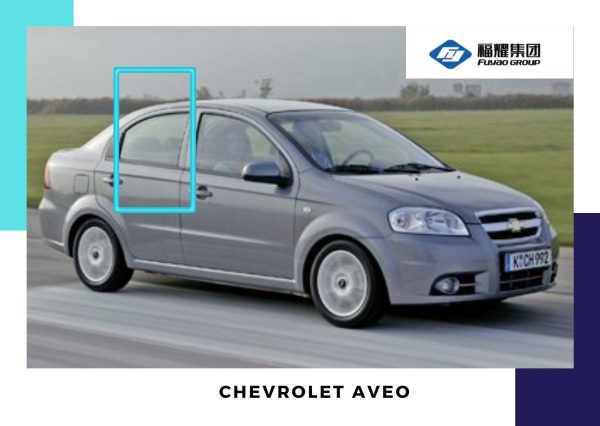 VIDRIO PUERTA TRASERA DERECHA CHEVROLET AVEO 2006- FUYAO