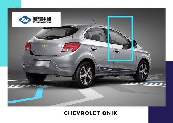 VIDRIO PUERTA DELANTERA DERECHA CHEVROLET ONIX 2012-2019 FUYAO