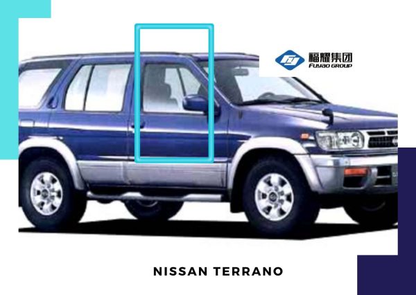 VIDRIO PUERTA DELANTERA DERECHA NISSAN TERRANO 1997 (JEEP) FUYAO
