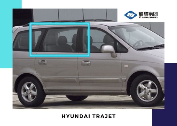 VIDRIO PUERTA TRASERA DERECHA HYUNDAI TRAJET FUYAO