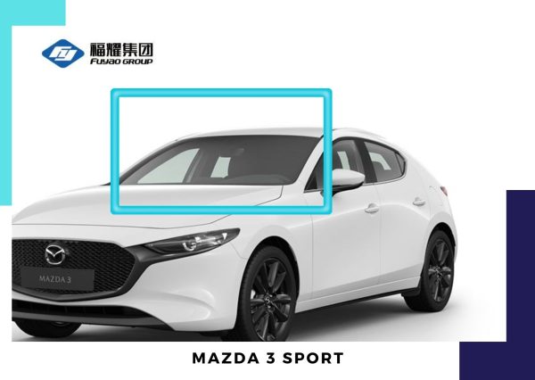 PARABRISAS MAZDA 3 SPORT CON SENSOR DESPLAZADO DERECHA FUYAO