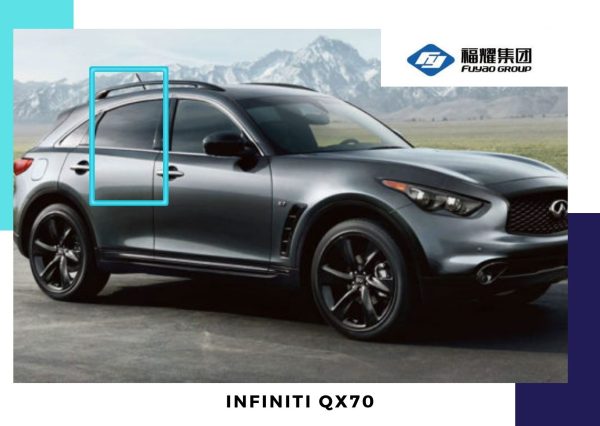 VIDRIO PUERTA TRASERA DERECHA INFINITI QX70 PRIVACE FUYAO