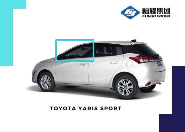 VIDRIO PUERTA DELANTERA IZQUIERDA TOYOTA YARIS SPORT 2014-2019 5PTS FUYAO