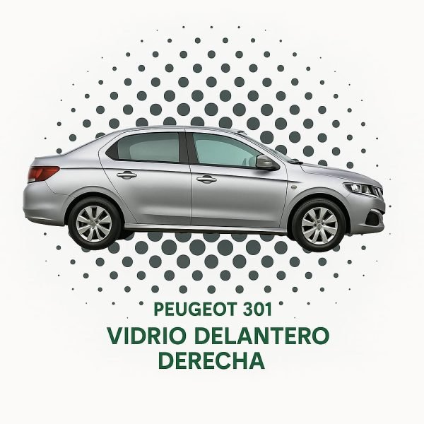 VIDRIO HOMOLOGADO DELANTERO DERECHO PEUGEOT 301 2012-2023 FUYAO