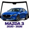 PARABRISAS  HOMOLOGADO MAZDA 3 SPORT 2020 - 2026 SENSOR  DERECHA  | FUYAO