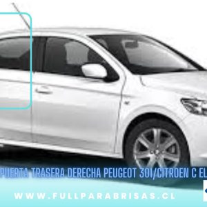 VIDRIO PUERTA TRASERA DERECHA PEUGEOT 301/CITROEN C ELYSEE FUYAO