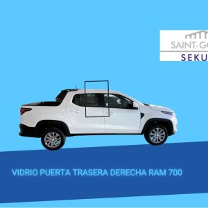 VIDRIO PUERTA TRASERA DERECHA VERDE  RAM 700 2020-2024 SAINT GOBAIN SEKURIT