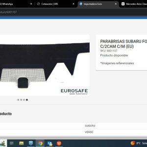PARABRISAS / 2 CAMARAS - SUBARU FORESTER 2018-2023-EUROSAFE