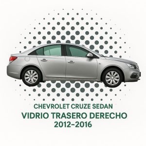 VIDRIO HOMOLOGADO PUERTA TRASERA DERECHA CHEVROLET CRUZE 2012-2016| FUYAO